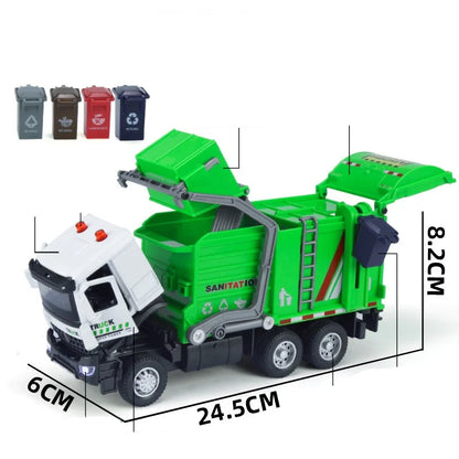 1:35 Urban Sanitation Garbage Truck Sound & Light Model
