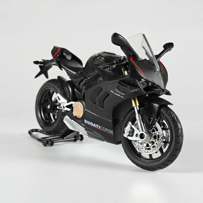 1:12 Scale Ducati V4S Motorcycle Diecast Sound And Light Model black