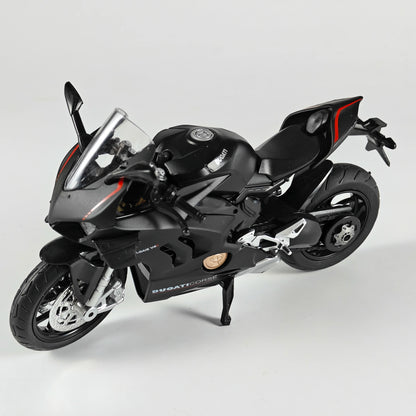 1:12 Scale Ducati V4S Motorcycle Diecast Sound And Light Model black