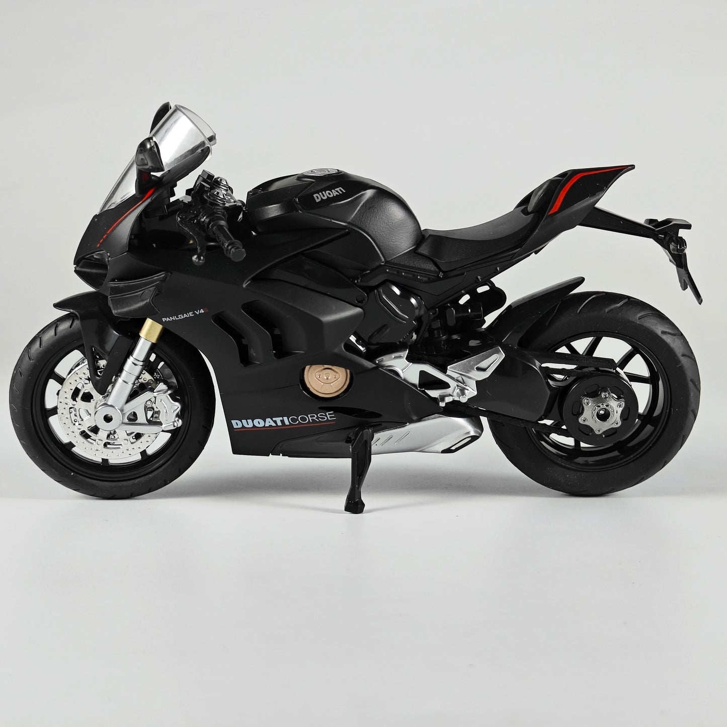 1:12 Scale Ducati V4S Motorcycle Diecast Sound And Light Model black