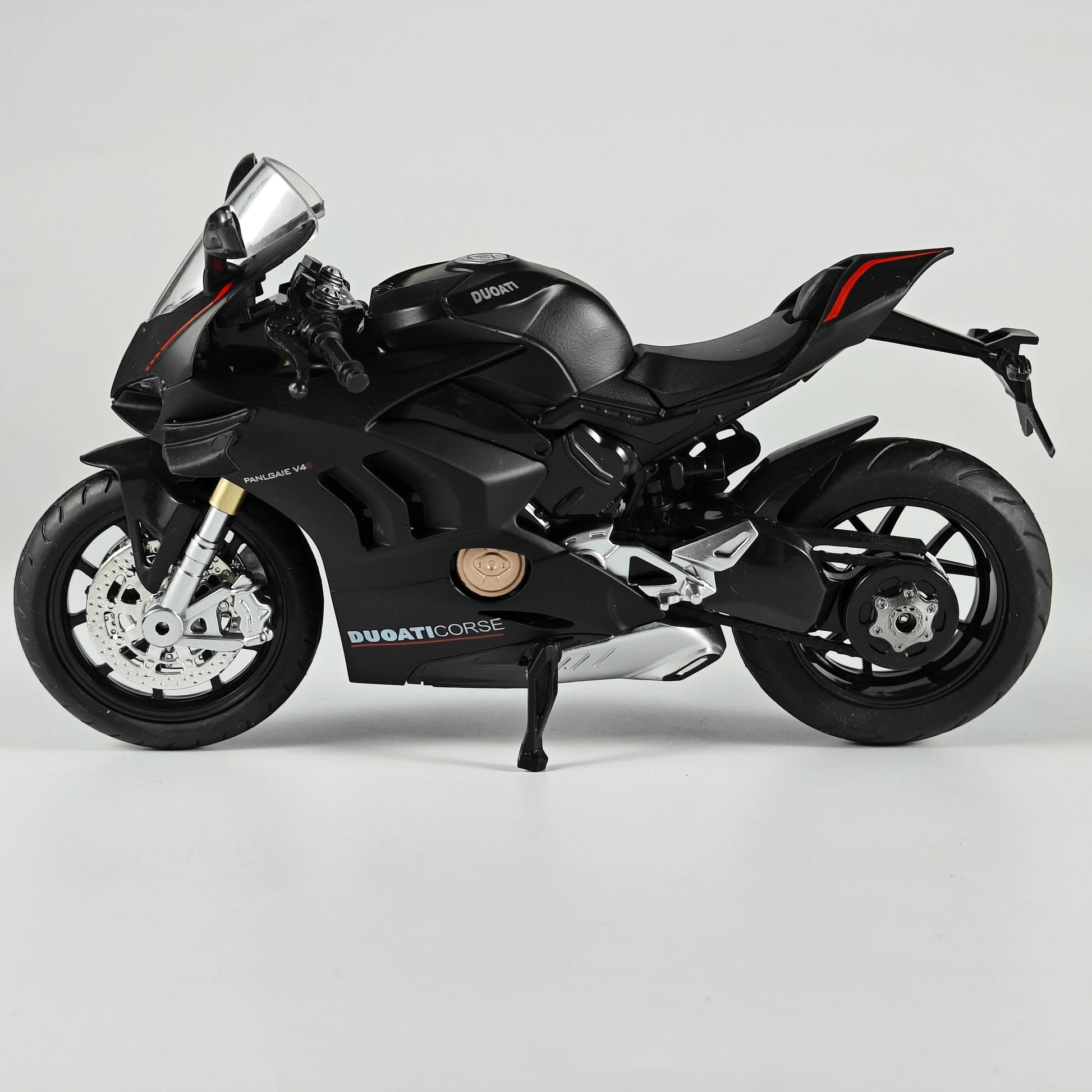 1:12 Scale Ducati V4S Motorcycle Diecast Sound And Light Model black
