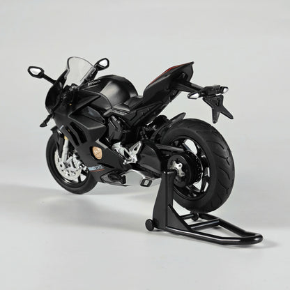 1:12 Scale Ducati V4S Motorcycle Diecast Sound And Light Model black