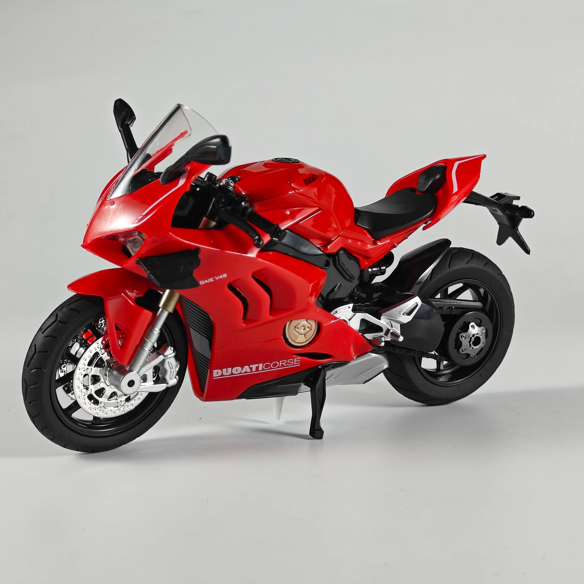 1:12 Scale Ducati V4S Motorcycle Diecast Sound And Light Model red