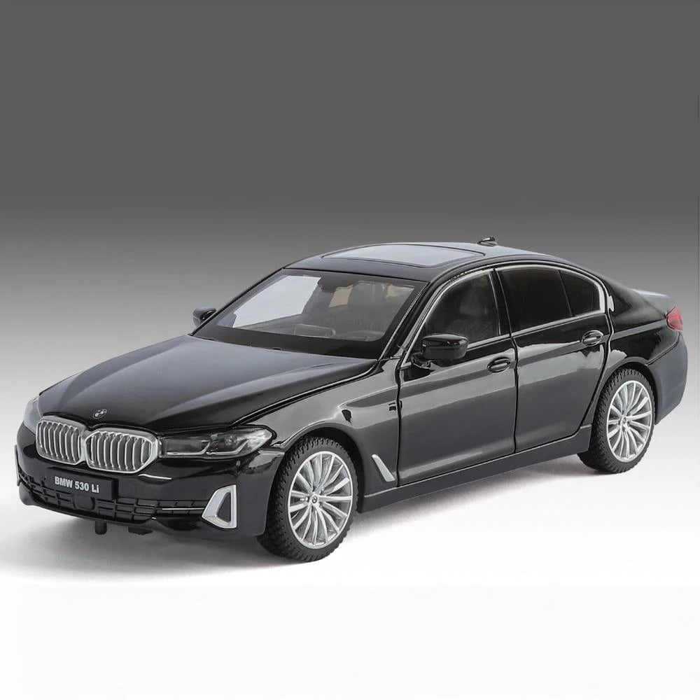 1:24 Scale BMW 530LI Limousine Sound And Light Alloy Car Model
