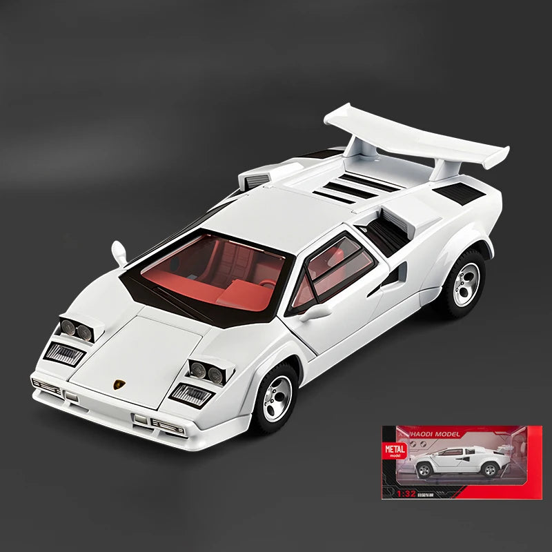 1:32 Lamborghini Countach LP500S Diecast Alloy Car Model white