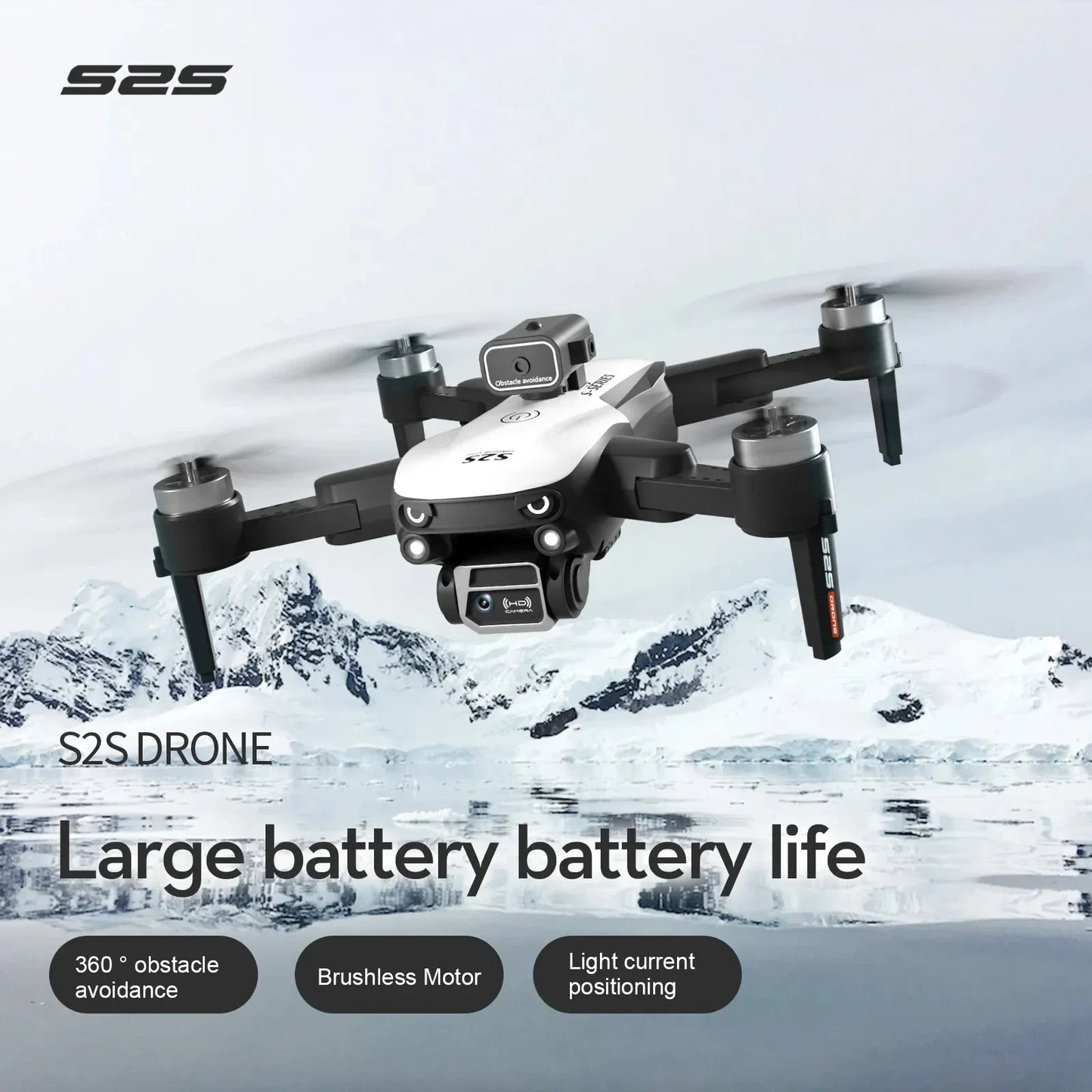 S2S Mini Drone 4k 8K HD Camera Brushless Motor Obstacle Avoidance
