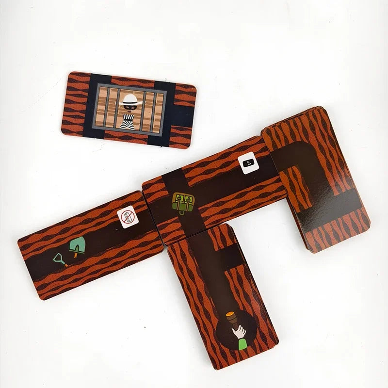 Set of patterned Bandida cards with illustrations on a white background