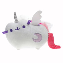 Plush toy with unicorn and narwhal design on a white background