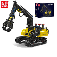 MOULD KING 17077 Technical Engineering Hydraulic Log Grappler Crawler