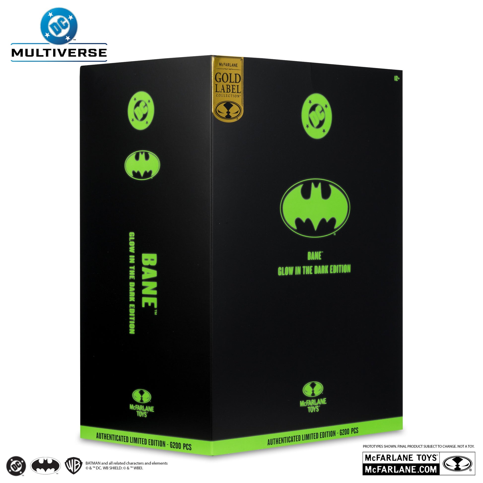 Bane (Glow in the Dark Edition) Mega Figure Gold Label box