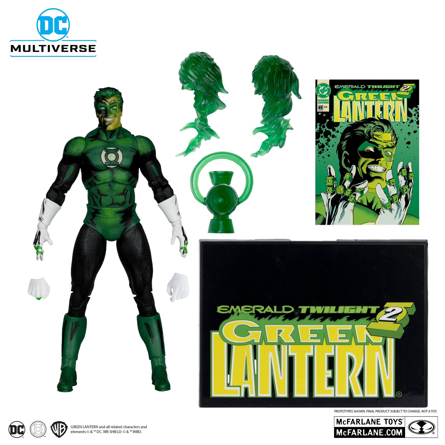 Green Lantern (Emerald Twilight) Gold Label McFarlane Cover Recreations