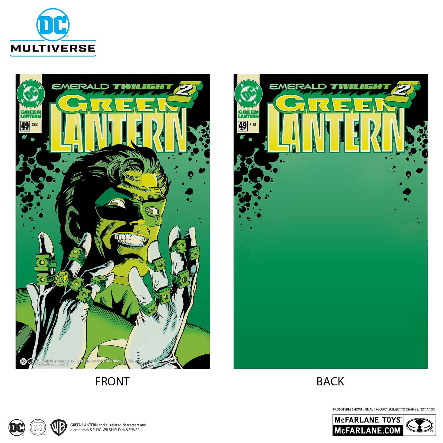 Green Lantern (Emerald Twilight) Gold Label McFarlane Cover Recreations