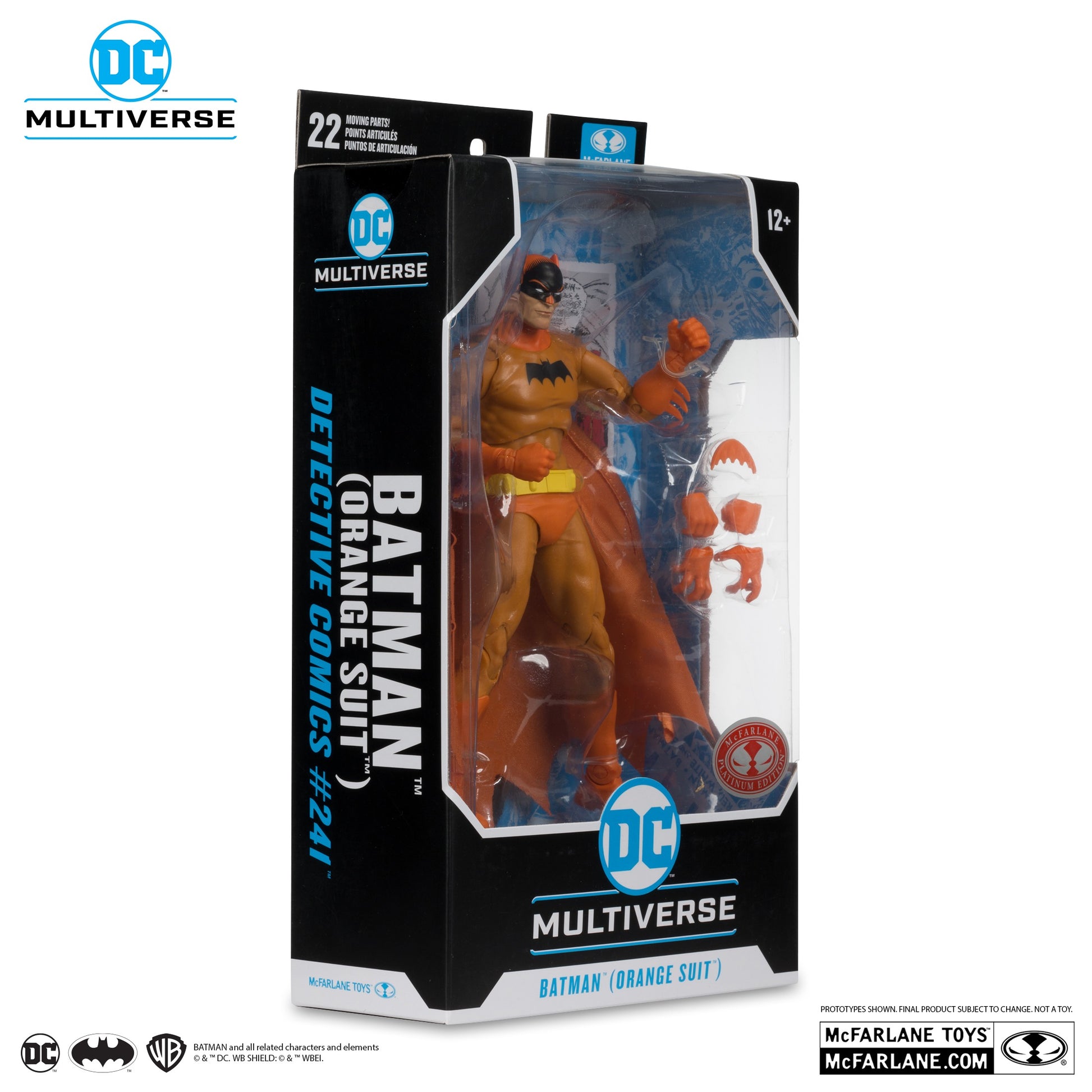DC Multiverse Batman action figure packaging with DC logo