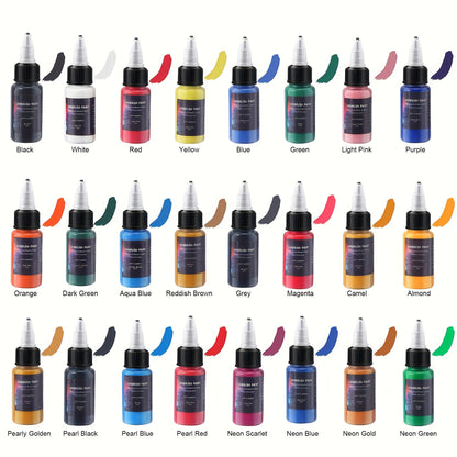 SOTISI 24 Piece Airbrush Propylene Liquid Paint Set