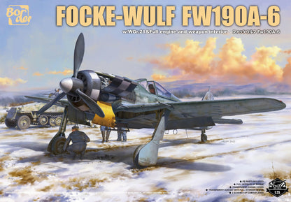 Border | BF-003 Focke-Wulf FW-190A-6 w/Wgr. 21 & Full engine and weapons interior 1:35 Model Kit