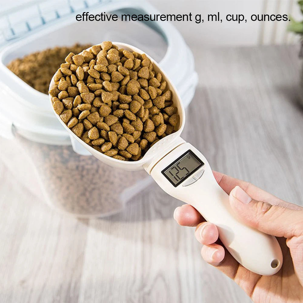 Digital Scale Electronic Pet Food Measuring Scoop
