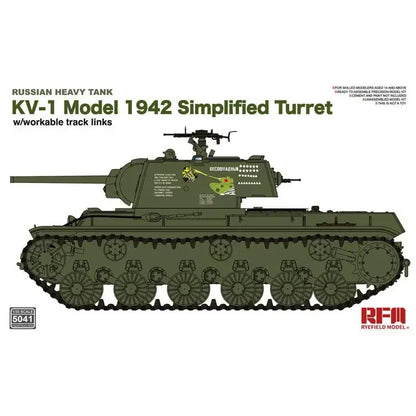 RFM | RM-5041 Russian Heavy Tank KV-1 Model 1942 Simplified Turret 1:35 Model Kit