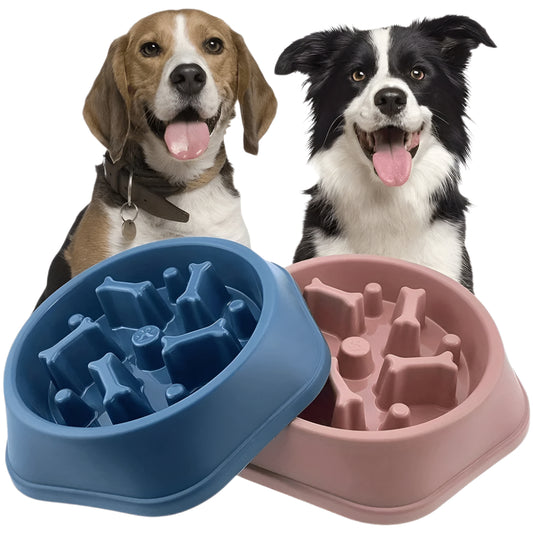 Anti-Tip Slow Feeder Dog Bowl
