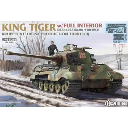 UStar | NO-005 King Tiger Henschel Turret w/Full Interior 1:48 Model Kit