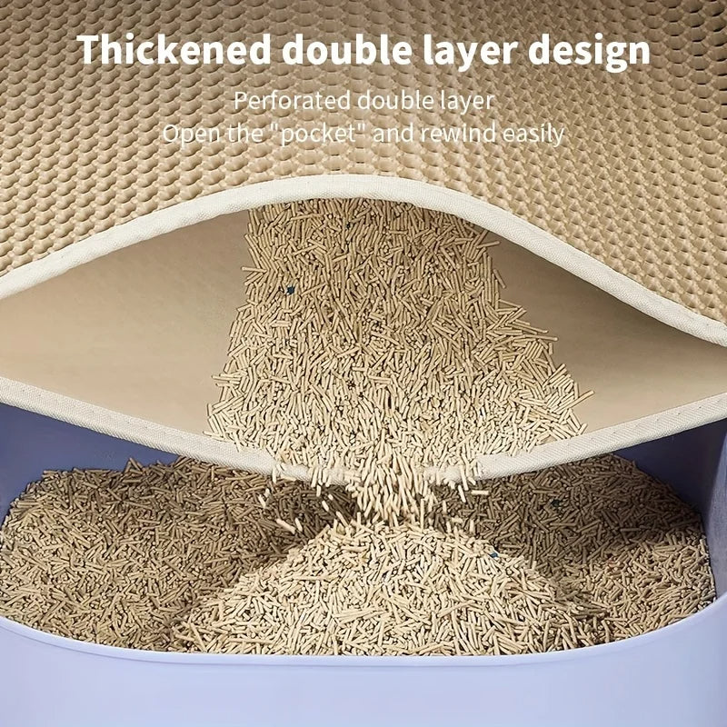 Honeycomb Double Layer Cat Litter Mat