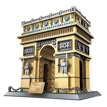 8021 Arc de Triomphe "The Triumphal Arch" Building Block Set Model of the Arc de Triomphe made from interlocking bricks on a white background