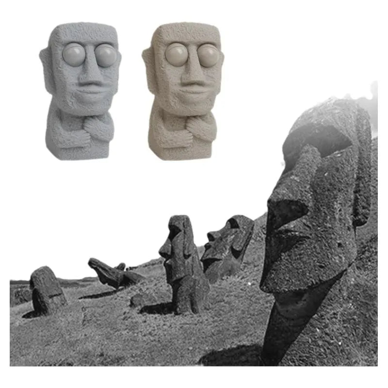 Squishy-Stressabbauspielzeug mit Moai-Statue der Osterinsel
