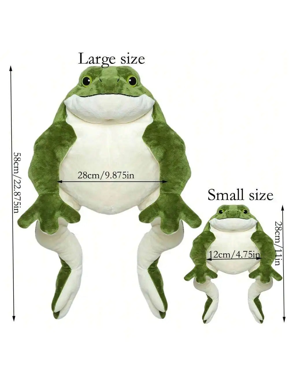PlushBuddies Giant Frog Stuffed Plush Toy