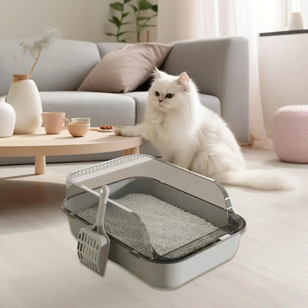 Cat Litter Box | High Side Semi Closed