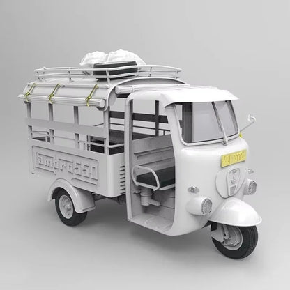 Gecko Models | 35GM0113 60‘~70’s Saigon Shuttle Motor-Tricycle Depot and a take break drive [2 kits In 1 box] 1:35 Model Kit