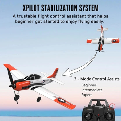 Volantex T-28 Trojan RC Plane 2.4G 4CH RTF