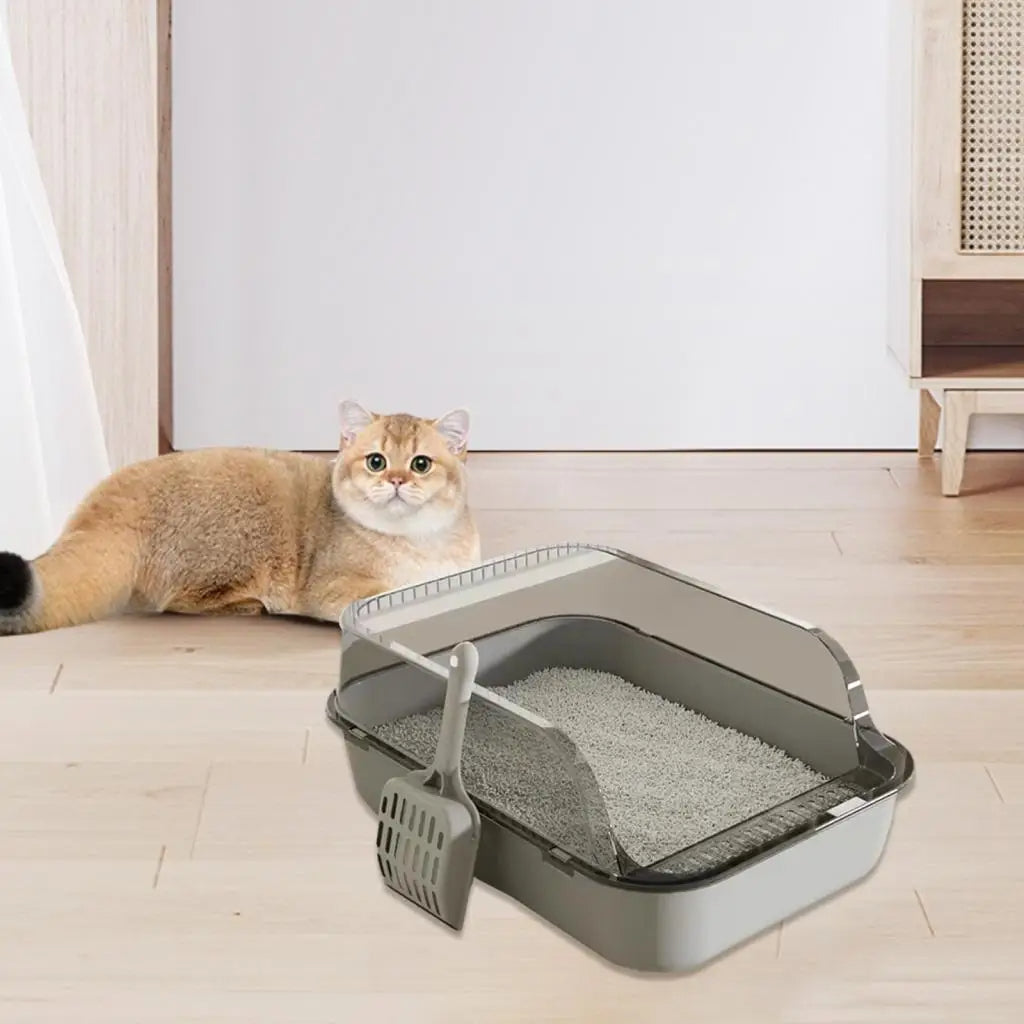 Cat Litter Box | High Side Semi Closed