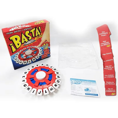 Basta The Spanish Quick Thinking Letter Pressing Tapple Board Game