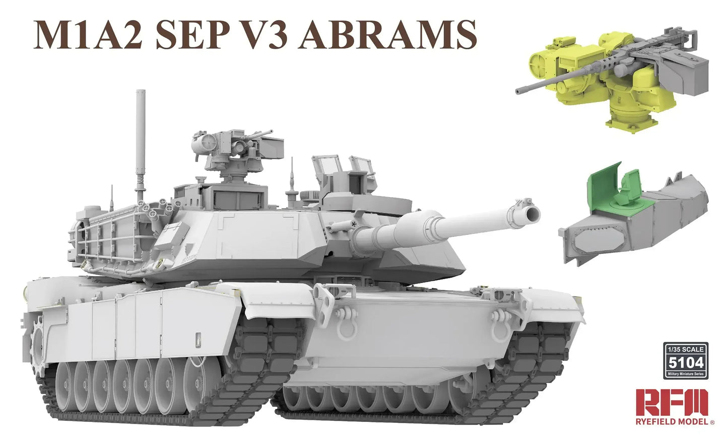 RFM | RM-5104 M1A2 SEP V3 Abrams Main Battle Tank 1:35 Model Kit