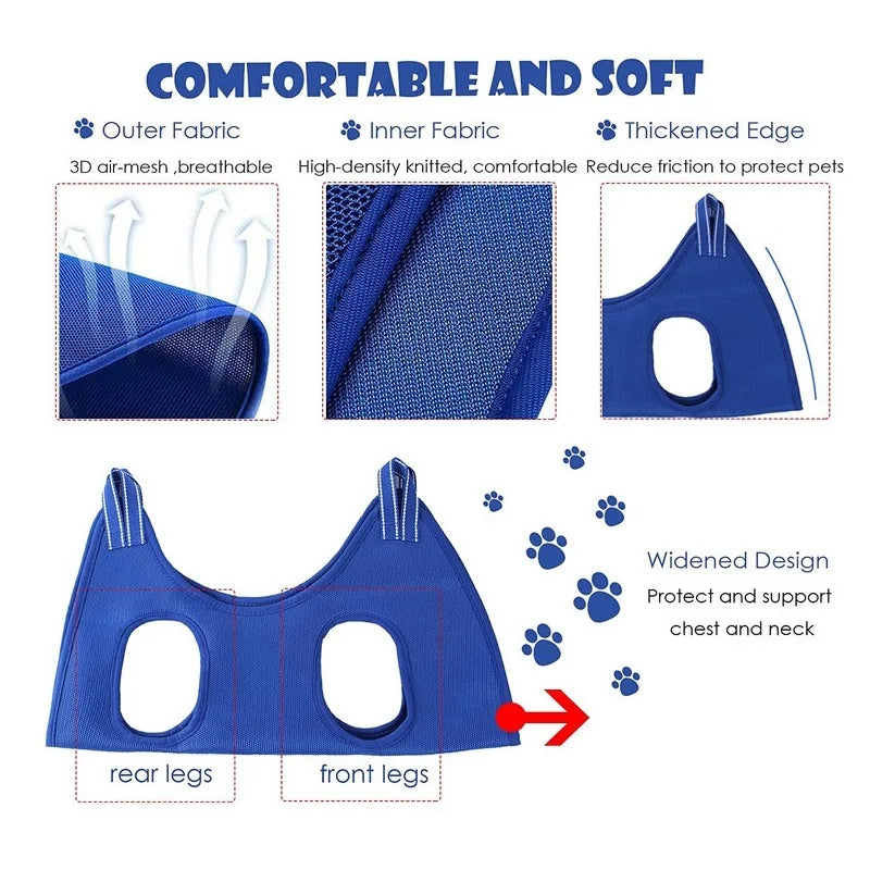 Pet Grooming and Bath Restraint Hammock
