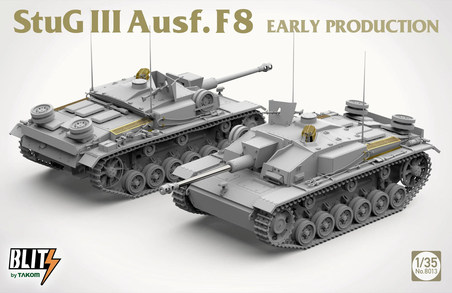 TAKOM | 8013 Stug III Ausf.F8 Early Production (Blitz) 1:35 Model Kit