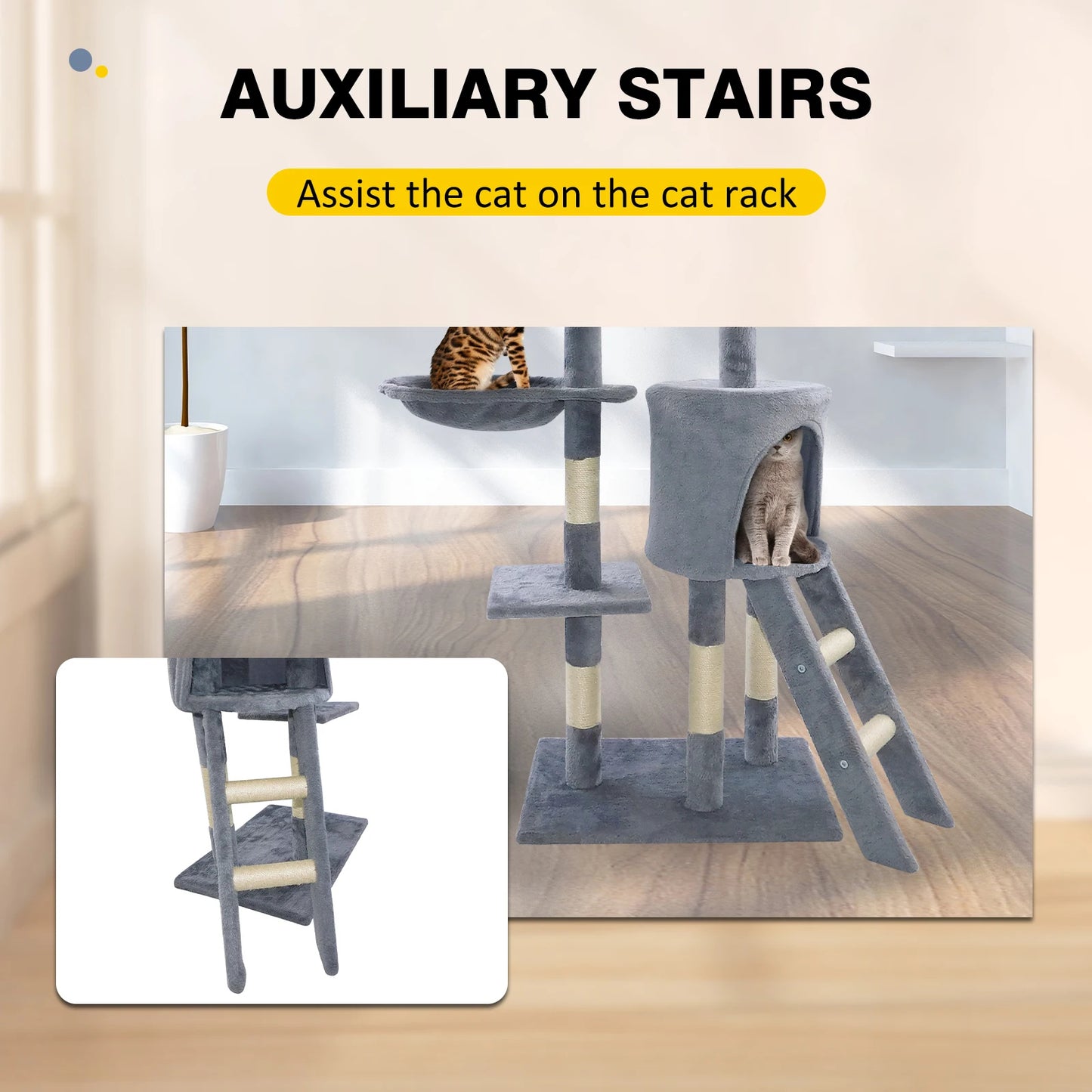 Cat Nest Climbing Tree 140cm