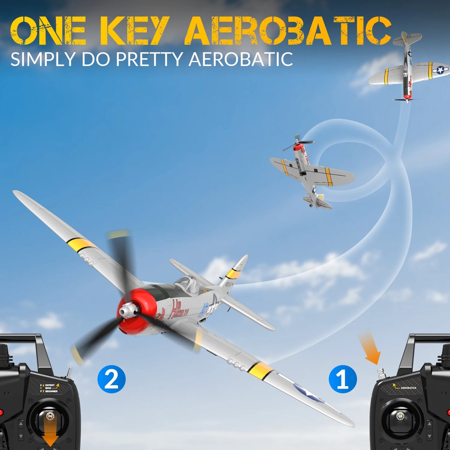 Volantex P47 Thunderbolt "Hun Hunter XVI" 2.4GHz 4 Channel RTF RC Plane