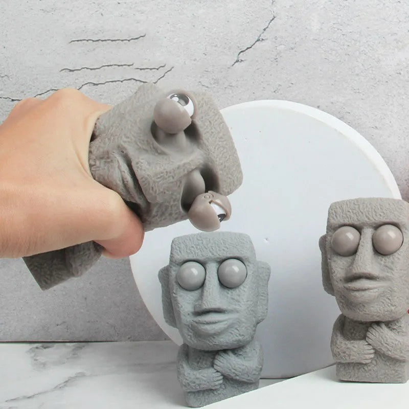 Squishy-Stressabbauspielzeug mit Moai-Statue der Osterinsel