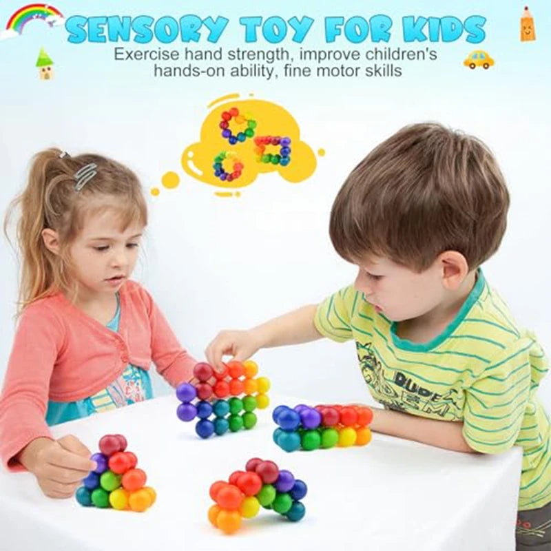 DIY 3D Rotating Sensory Stress Relief Balls Fidget Toy