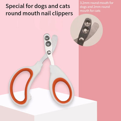 Dual Hole Stainless Steel Pet Nail Clippers