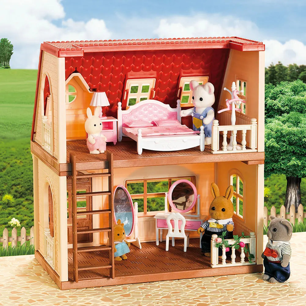 Kitchen Forest Family Three-Story Animal Themed Dollhouse