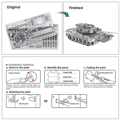 T-90A Tank Assembly Model Kit