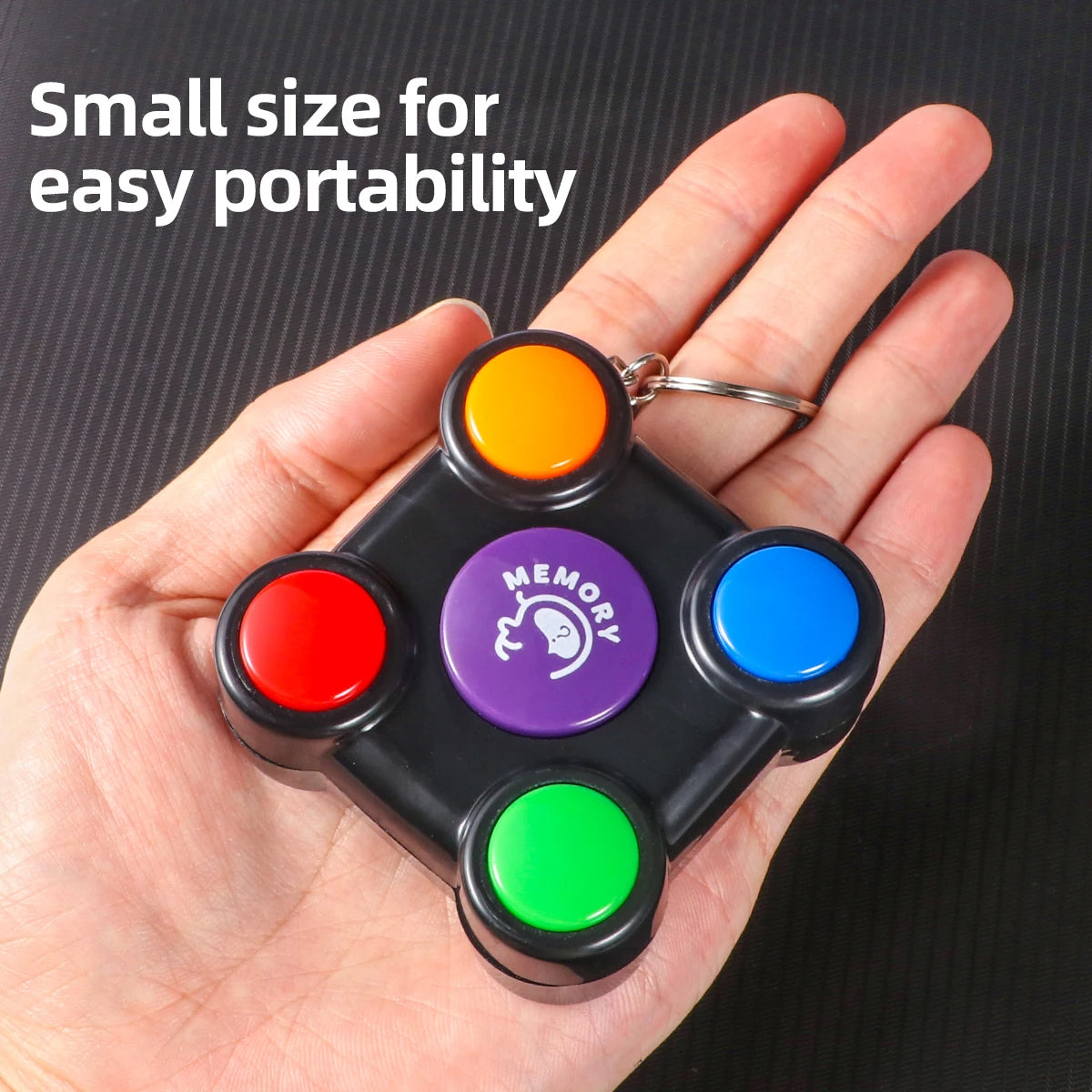 Pocket Keyring Simon Says Puzzle and Memory Training Game