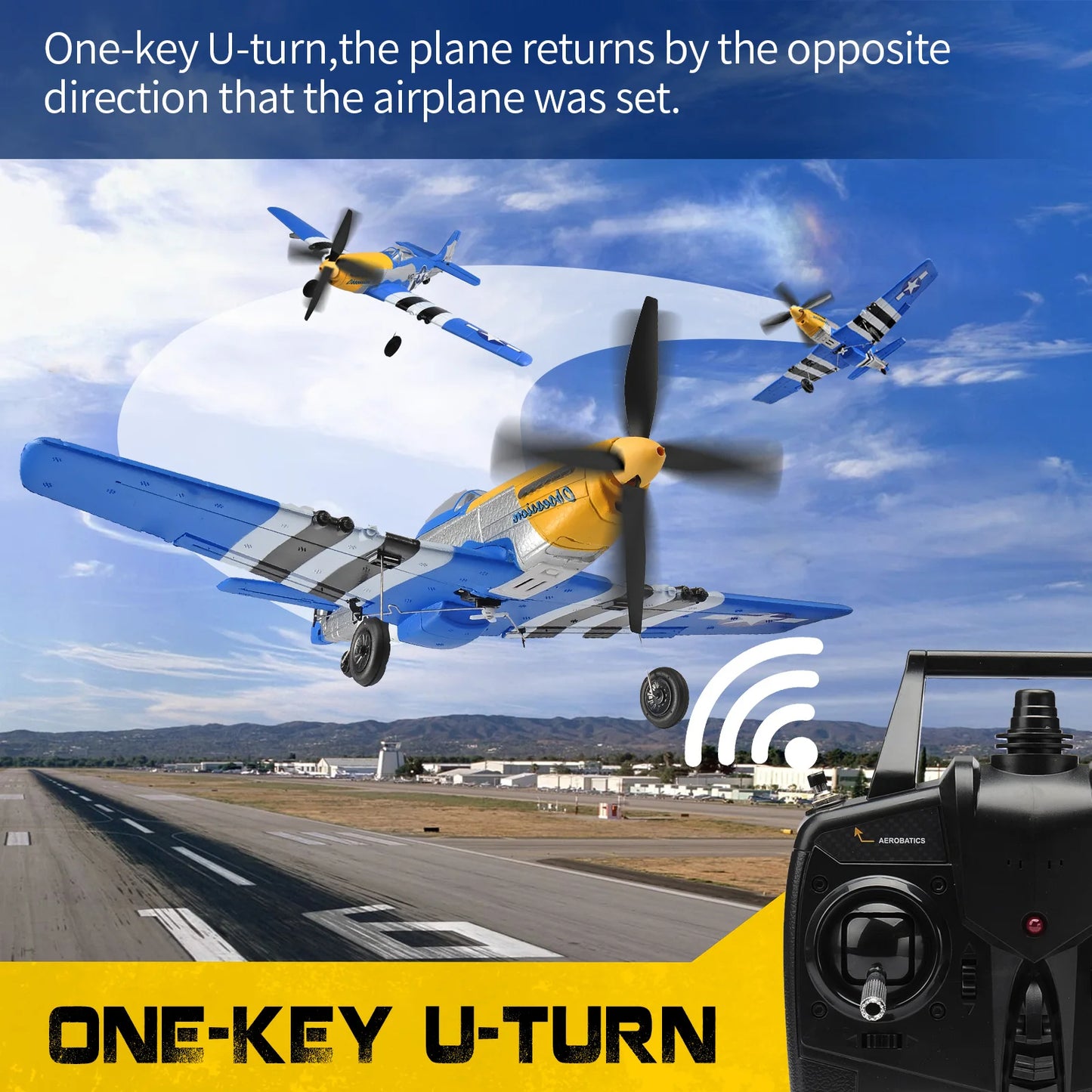 Volantex P51 Mustang "Obsession" 2.4GHz 4 Channel RTF RC Plane