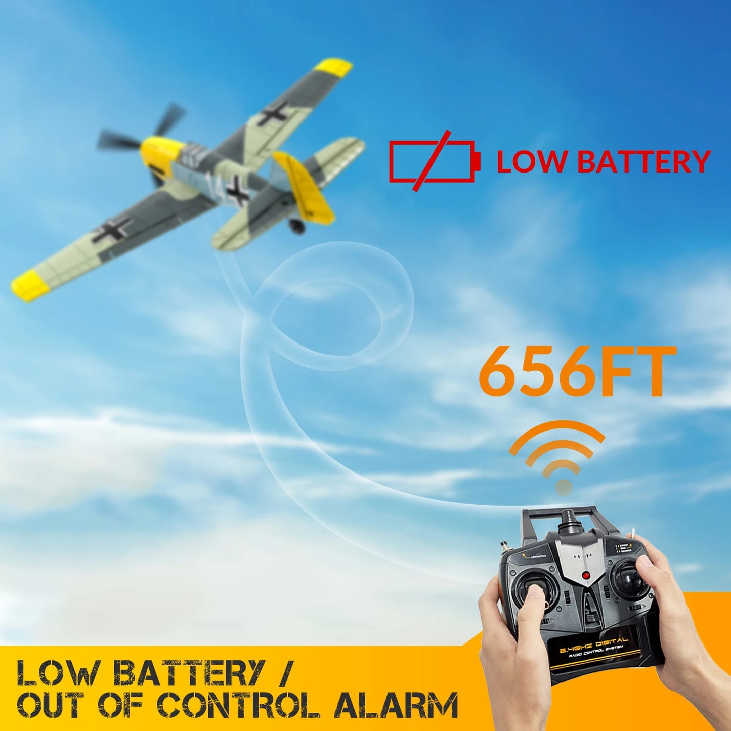 Volantex Messerschmitt BF109 RC Plane 2.4GHz 4CH RTF