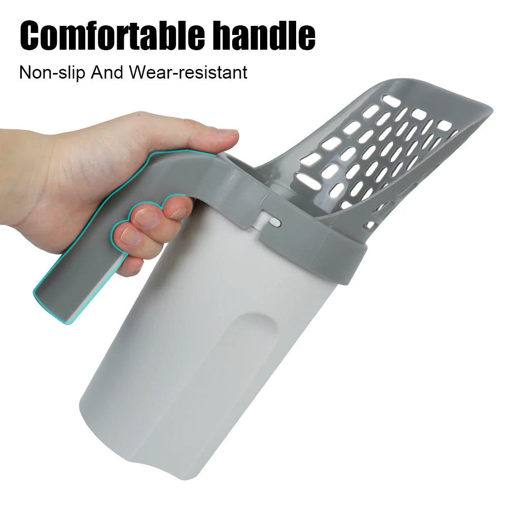 Portable Cat Litter Scoop and Bin Compartment