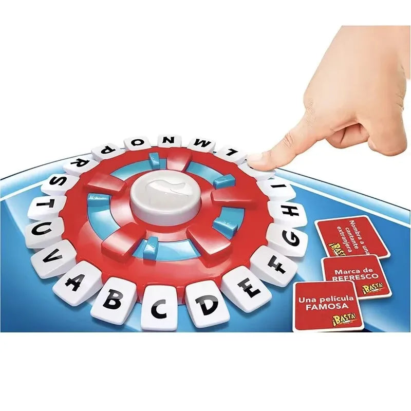 Basta The Spanish Quick Thinking Letter Pressing Tapple Board Game