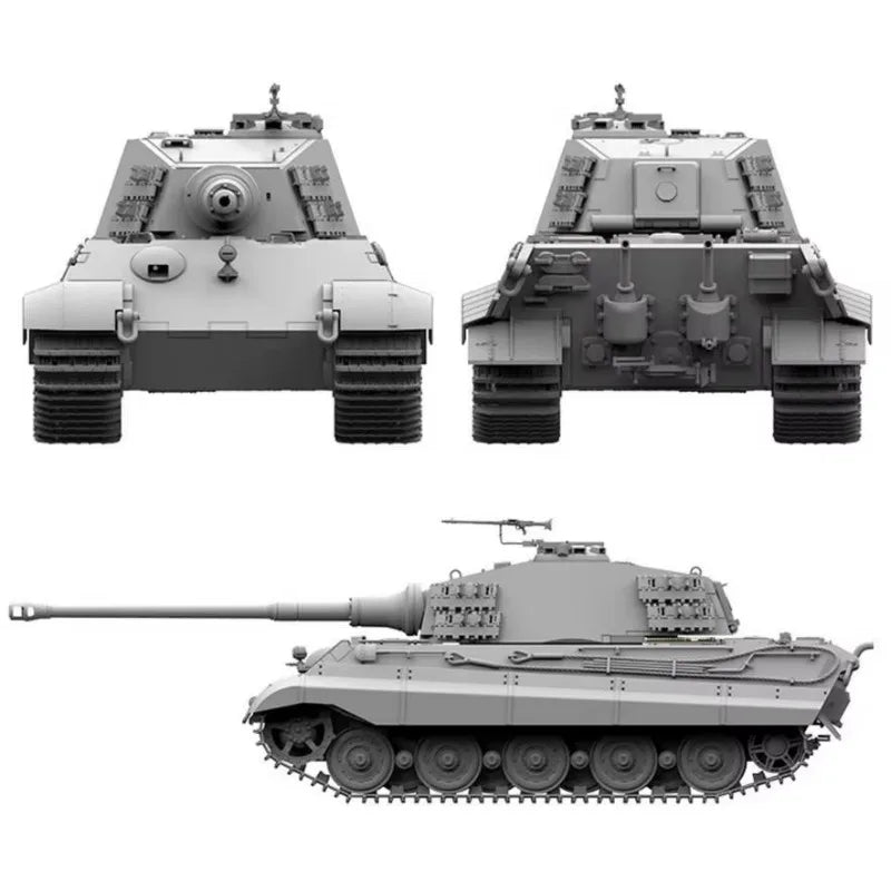 UStar | NO-005 King Tiger Henschel Turret w/Full Interior 1:48 Model Kit