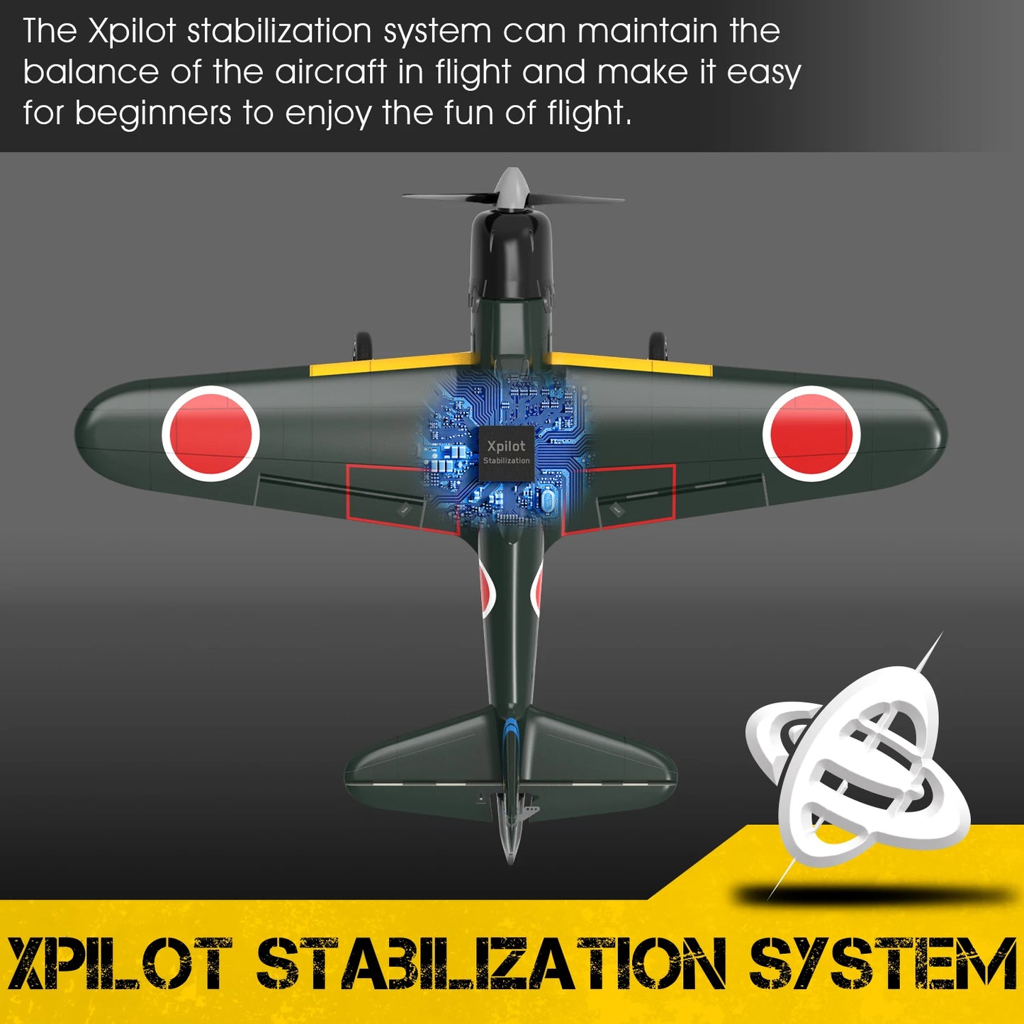 Volantex Mitsubishi A6M Zero 2.4GHz 4 Channel RTF RC Plane