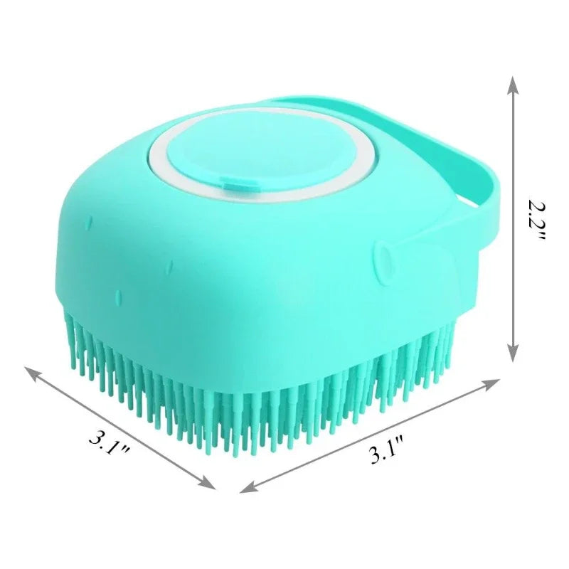 Pet Scalp Bath Brush Massager and Shampoo